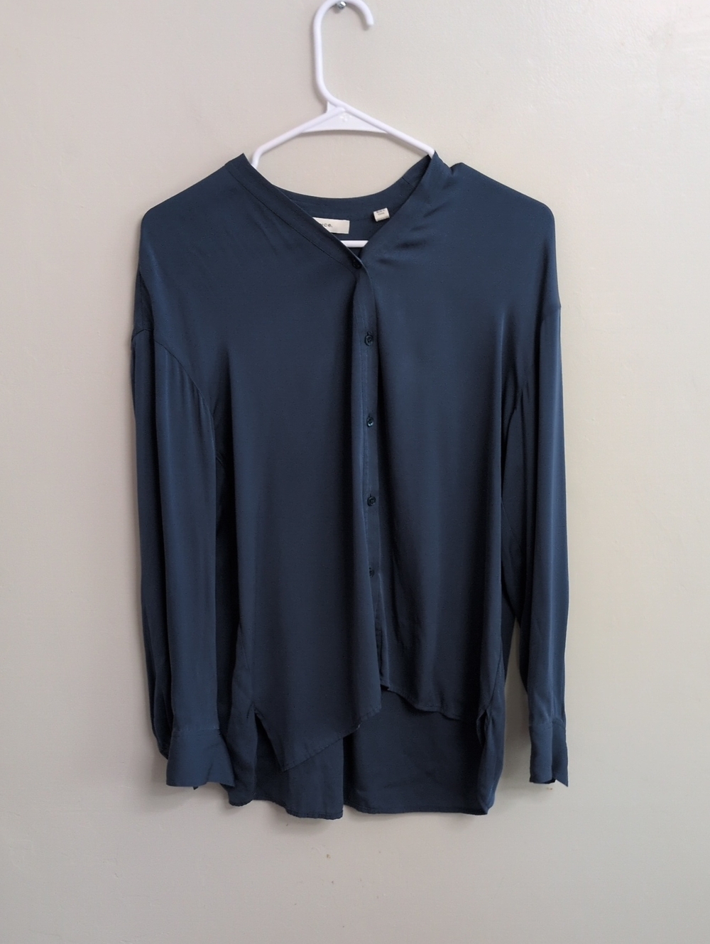 Vince Silk Long Sleeve Blouse